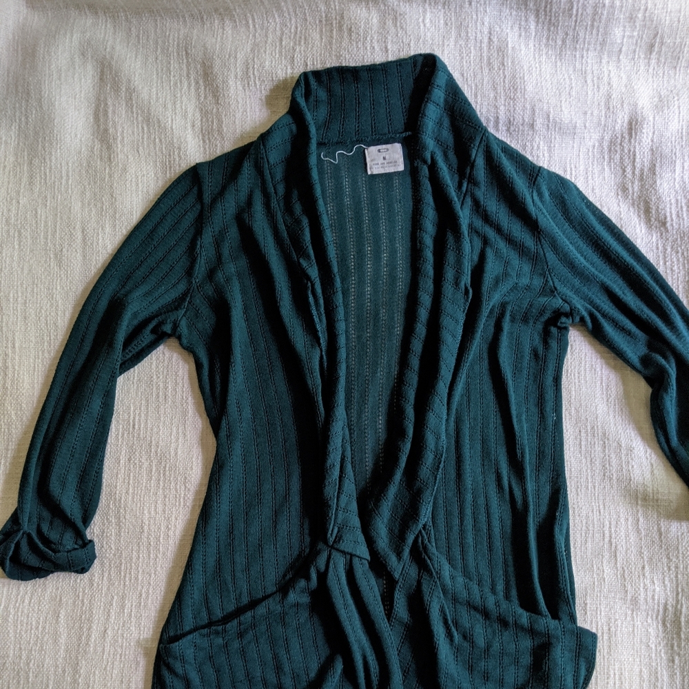 Pins and Needles Dark Teal Cardigan